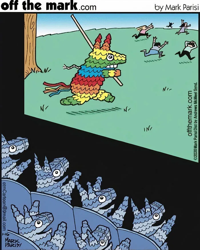 This Artist Reveals What Horror Movies For Animals And Things Would Be Like (40 One-Panel Comics)