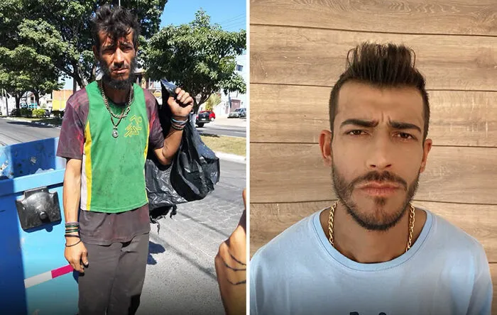 Este peluquero proporciona cambios de imagen gratis a indigentes, y así son los resultados (30 fotos)