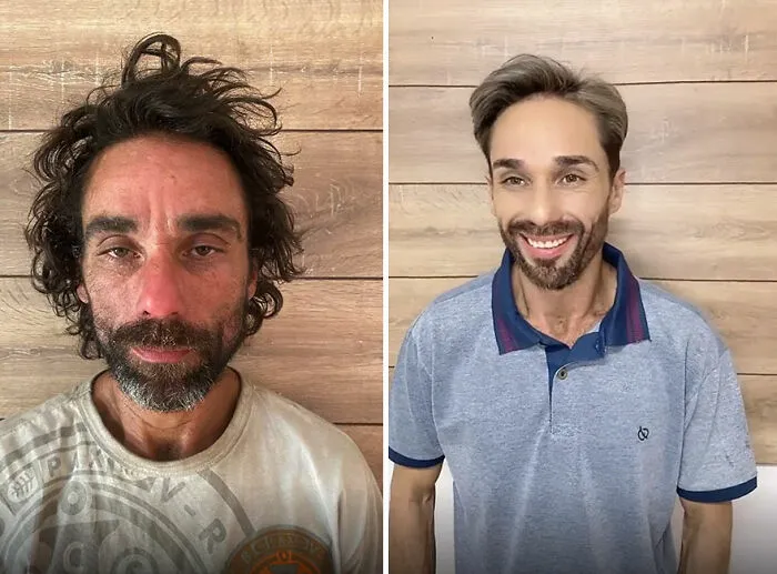 Este peluquero proporciona cambios de imagen gratis a indigentes, y así son los resultados (30 fotos)