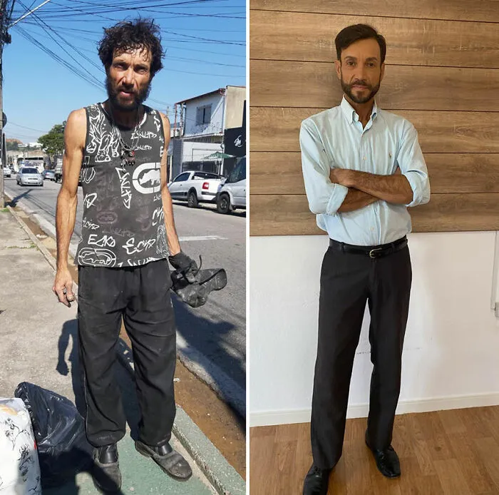Este peluquero proporciona cambios de imagen gratis a indigentes, y así son los resultados (30 fotos)