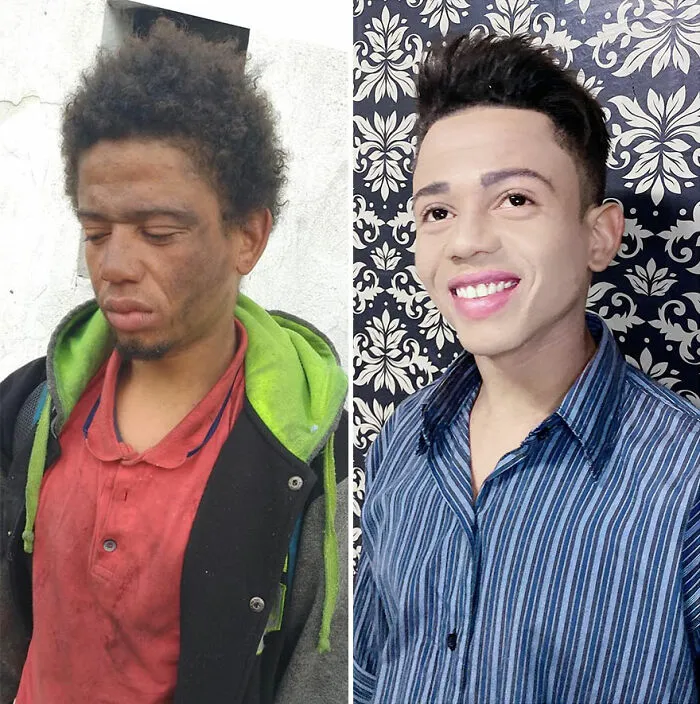 Este peluquero proporciona cambios de imagen gratis a indigentes, y así son los resultados (30 fotos)
