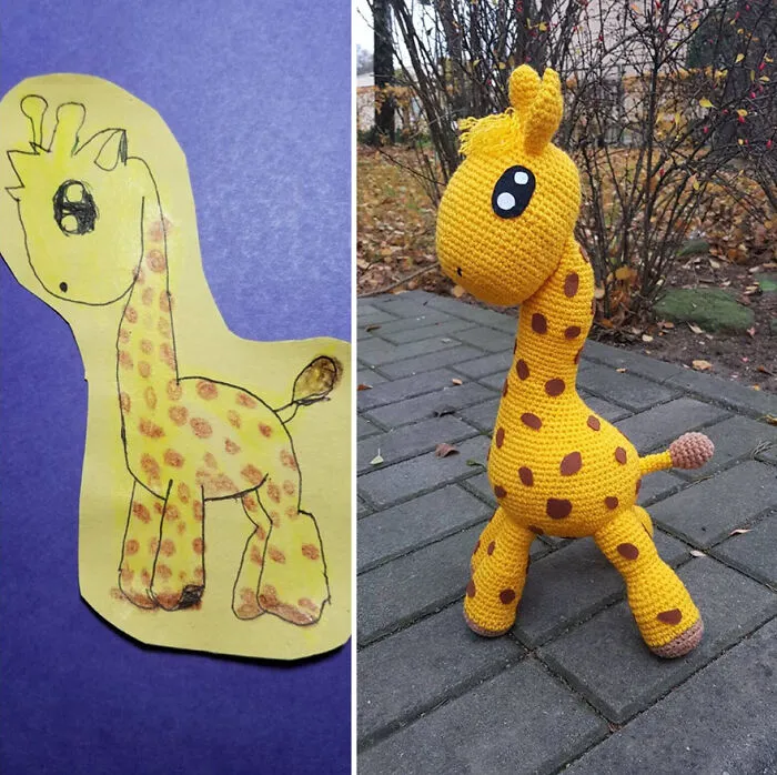I Create Children's Toys From Their Unique Drawings (35 Pics)
