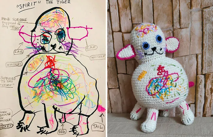 I Create Children's Toys From Their Unique Drawings (35 Pics)