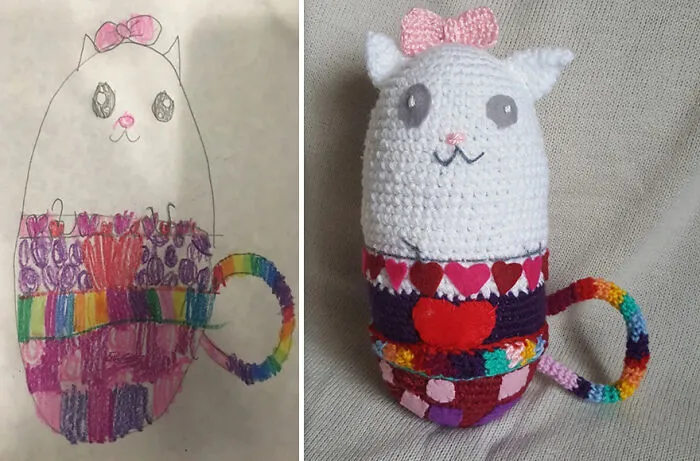 I Create Children's Toys From Their Unique Drawings (35 Pics)