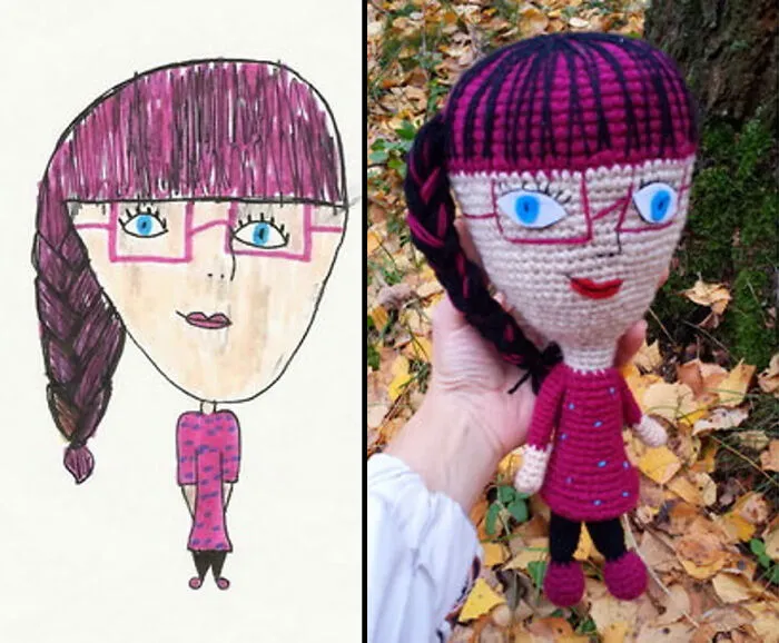 I Create Children's Toys From Their Unique Drawings (35 Pics)