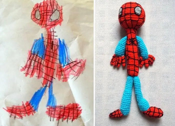 35 Dibujos únicos hechos por niños que transformé en auténticos juguetes