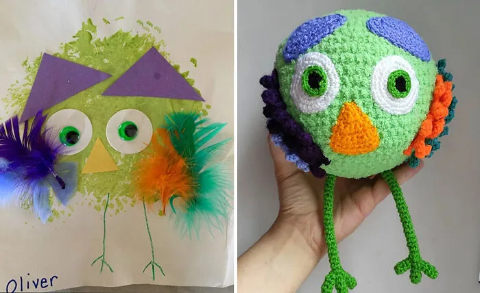 I Create Children's Toys From Their Unique Drawings (35 Pics)
