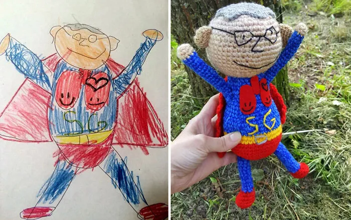I Create Children's Toys From Their Unique Drawings (35 Pics)