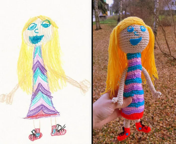 I Create Children's Toys From Their Unique Drawings (35 Pics)