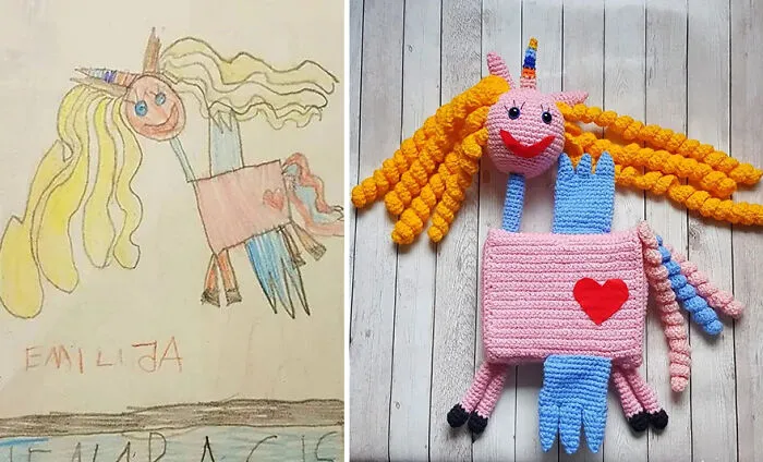 35 Dibujos únicos hechos por niños que transformé en auténticos juguetes
