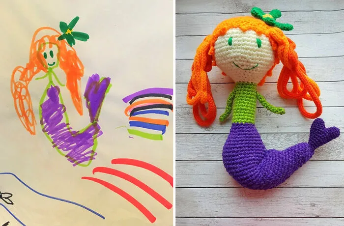 I Create Children's Toys From Their Unique Drawings (35 Pics)