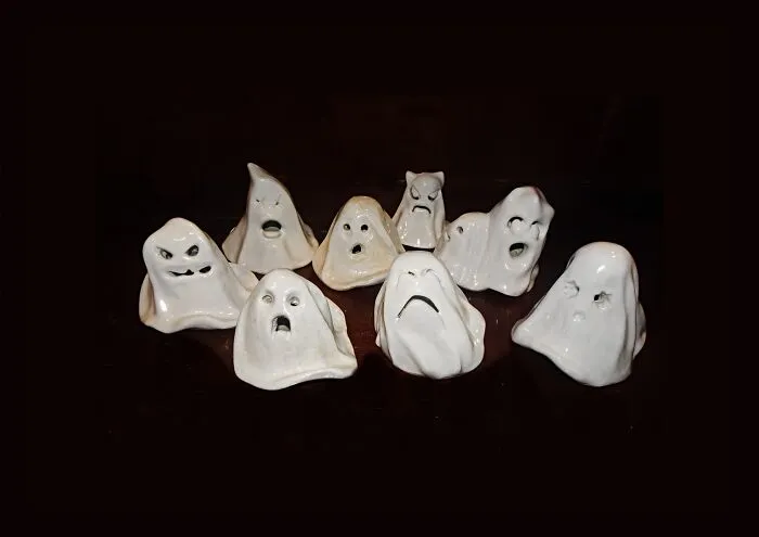 My Mini Handbuilt Pottery Ghost
