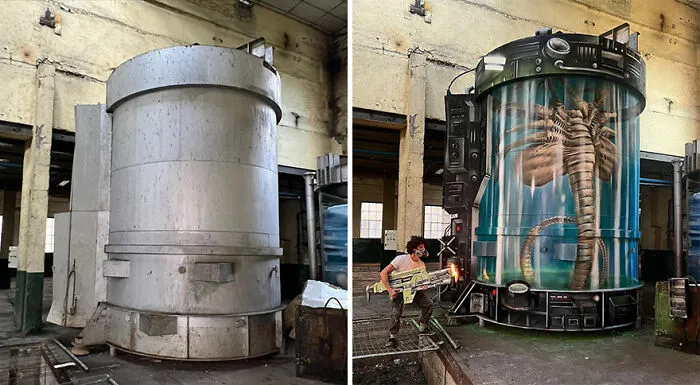 Este artista callejero francés pinta graffitis en 3D y no son para los asustadizos (26 fotos nuevas)
