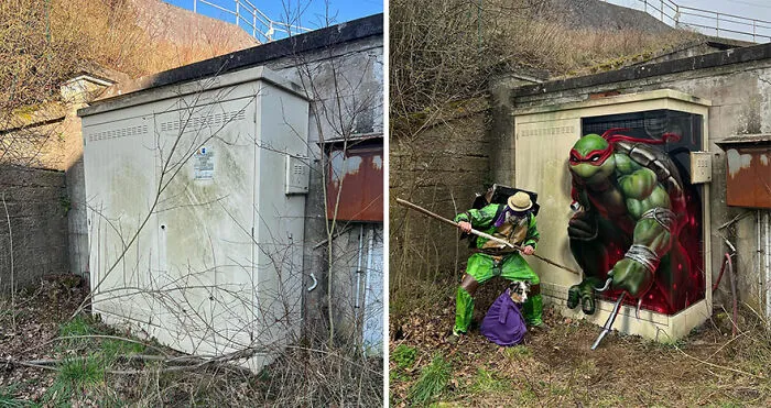 Este artista callejero francés pinta graffitis en 3D y no son para los asustadizos (26 fotos nuevas)
