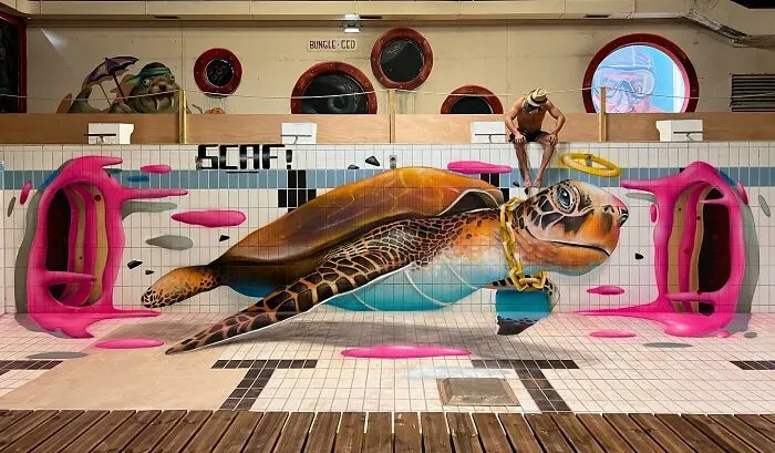 Este artista callejero francés pinta graffitis en 3D y no son para los asustadizos (26 fotos nuevas)