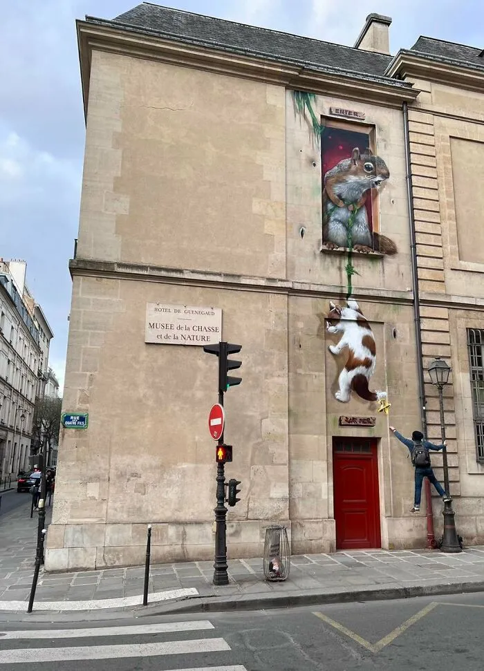 Este artista callejero francés pinta graffitis en 3D y no son para los asustadizos (26 fotos nuevas)