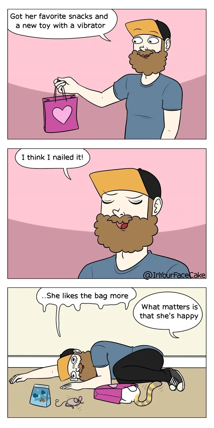 Artist Makes Comics About Her Daily Life With A Boyfriend And A Cat, And Here Are The Best 40 Comics (New Pics)