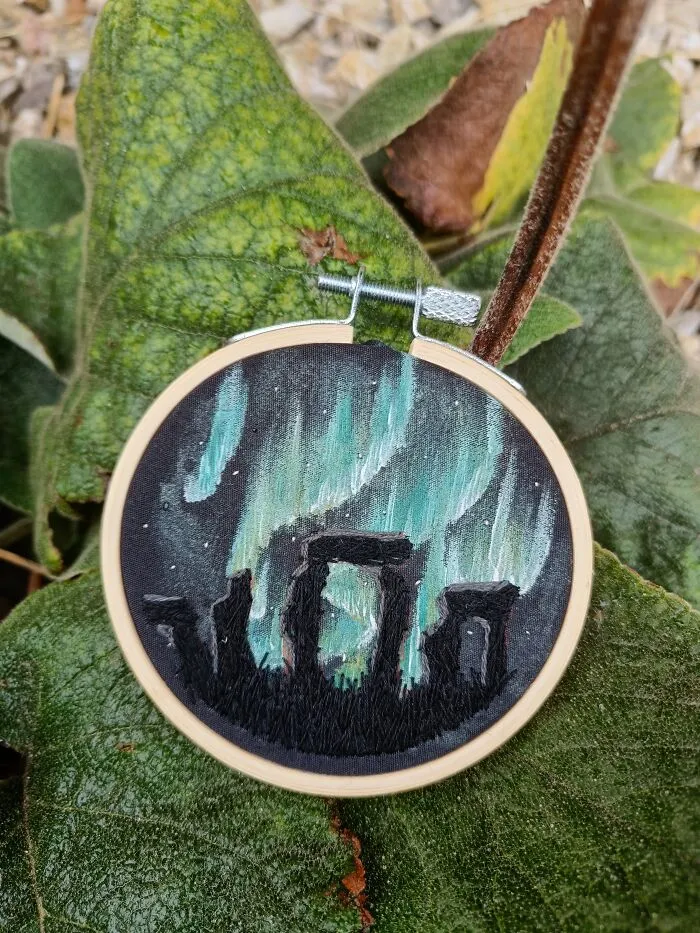 I Experimented With Embroidery And Paint To Create Dreamy Artwork Of The Aurora Borealis (23 Pics)