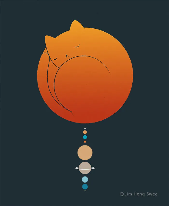 I Create Minimal Illustrations Featuring Cats Blended Into Landscapes And Other Scenes (40 New Pics)