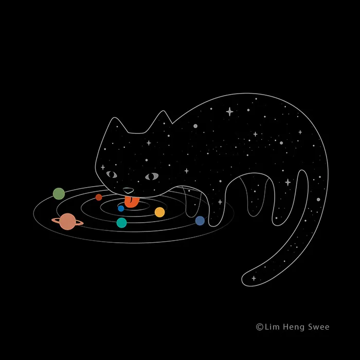 I Create Minimal Illustrations Featuring Cats Blended Into Landscapes And Other Scenes (40 New Pics)