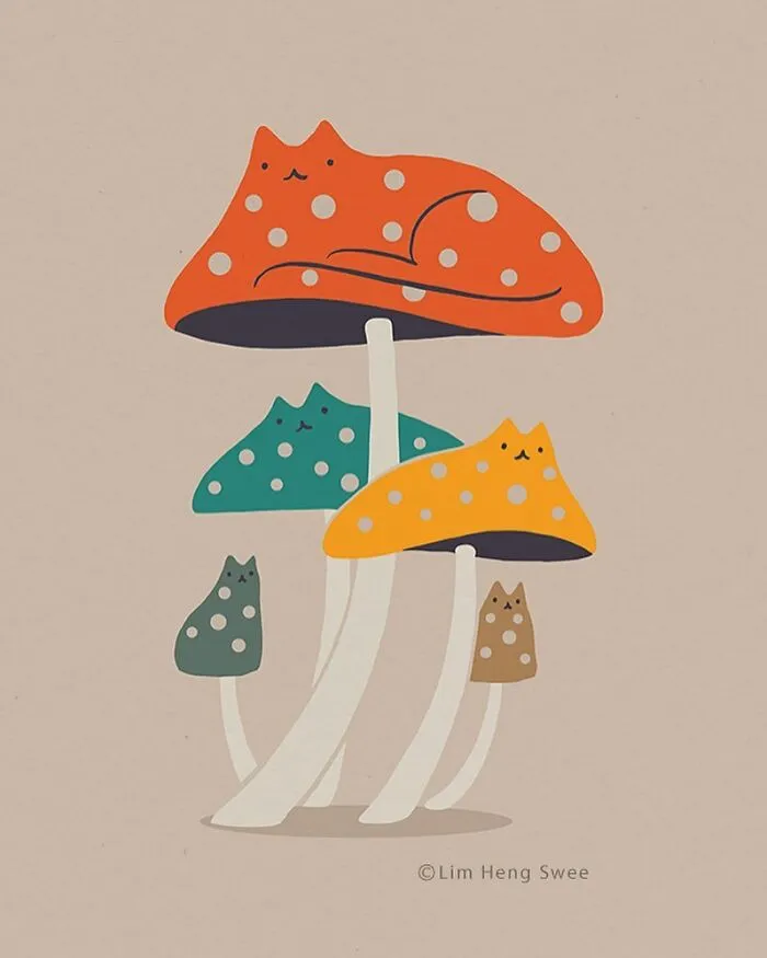 I Create Minimal Illustrations Featuring Cats Blended Into Landscapes And Other Scenes (40 New Pics)