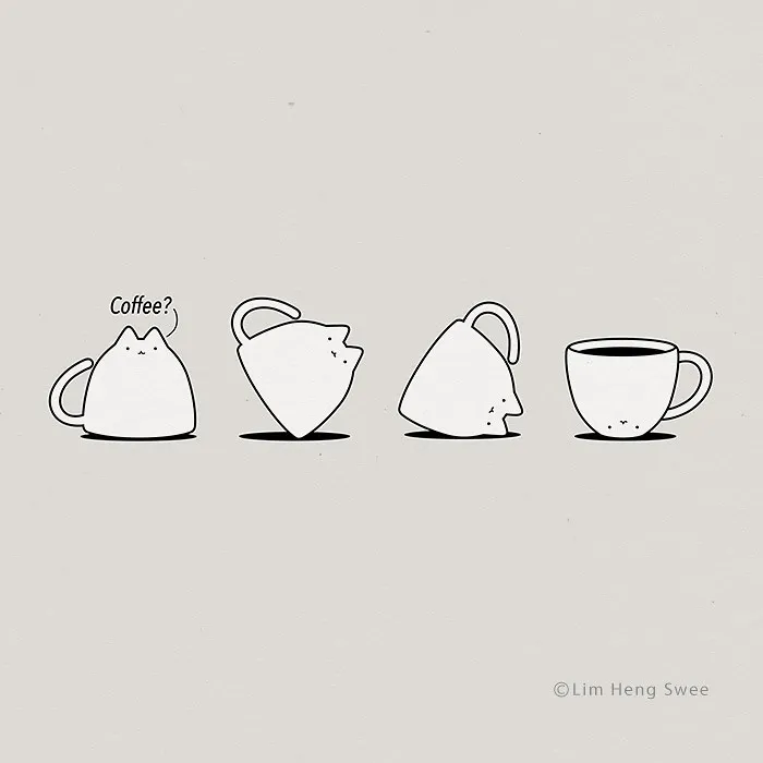 I Create Minimal Illustrations Featuring Cats Blended Into Landscapes And Other Scenes (40 New Pics)