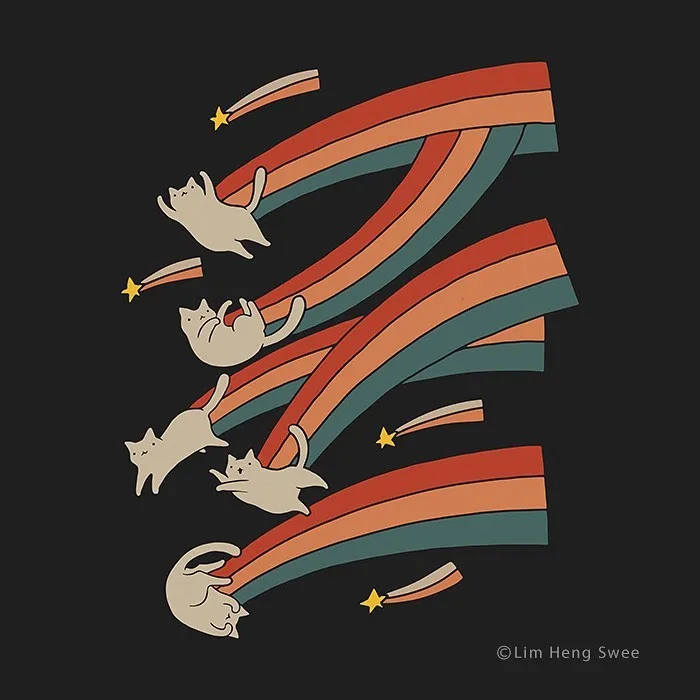 I Create Minimal Illustrations Featuring Cats Blended Into Landscapes And Other Scenes (40 New Pics)