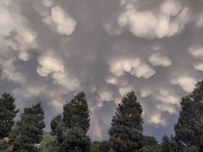 A Fading Rainbow After A Stormy Day