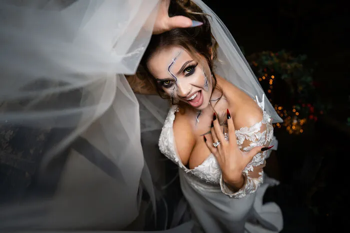 Veil Shot On The Stairs