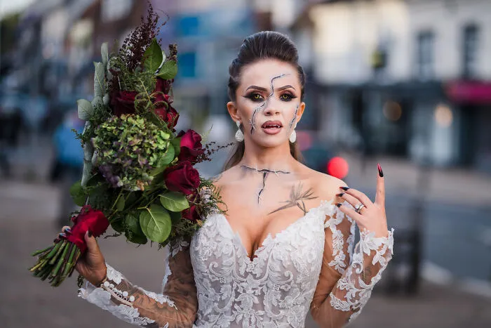 Bouquet Shot On The Street