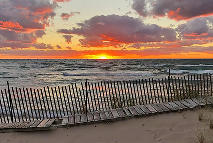 Sunset Over Lake Michigan