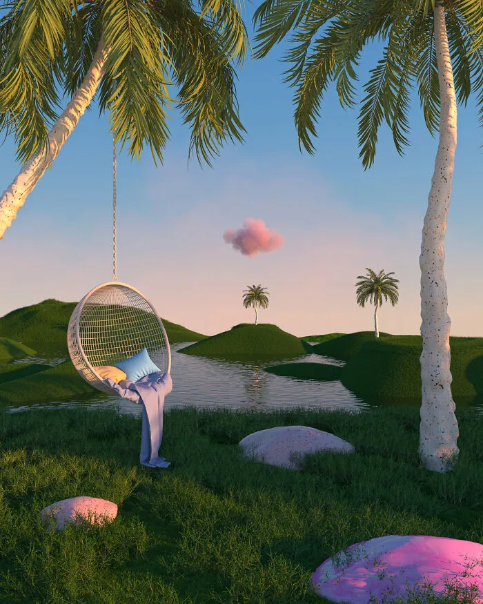 I Made Another 20 Soothing And Dreamlike 3D Landscapes, And Here's The Result (New Pics)