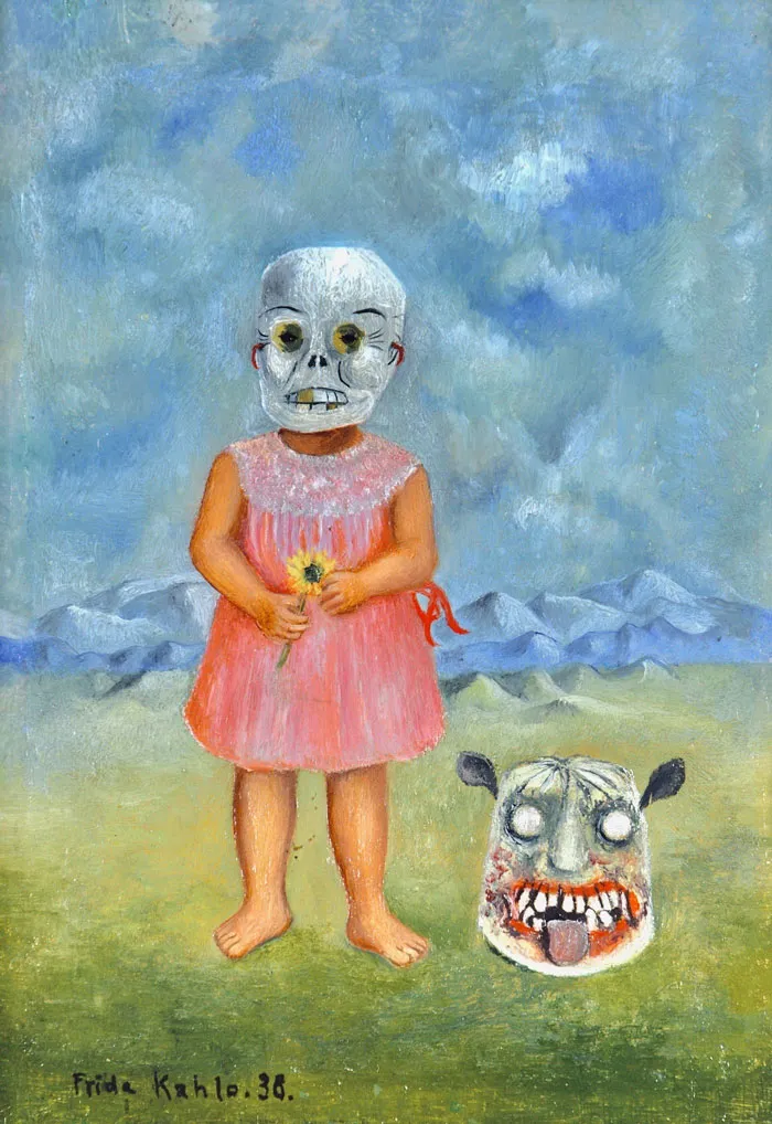 Girl With Death Mask