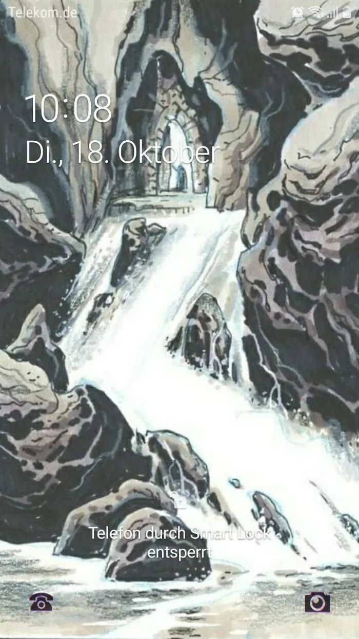 "The Cascades Of Kalimar", Drawn By The Canadian Artist Kent Burles (Yes, I Have His Permission To Use It)