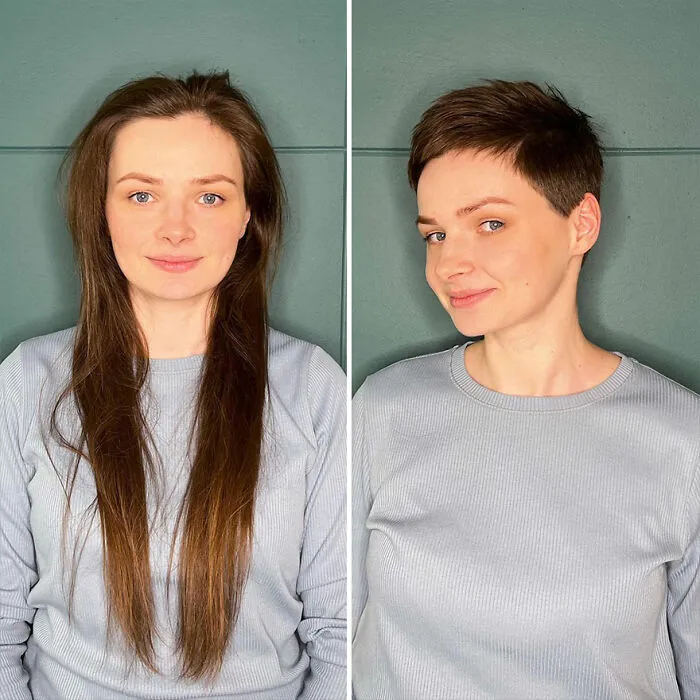 The Moscow Hairdresser Continues To Boost His Clients' Self-Esteem With An Extremely Short Cut (New Pics)