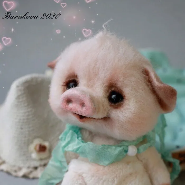 41 Miniature Animal Sculptures From Wool Made By This Artist