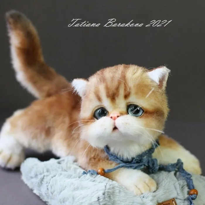 41 Miniature Animal Sculptures From Wool Made By This Artist