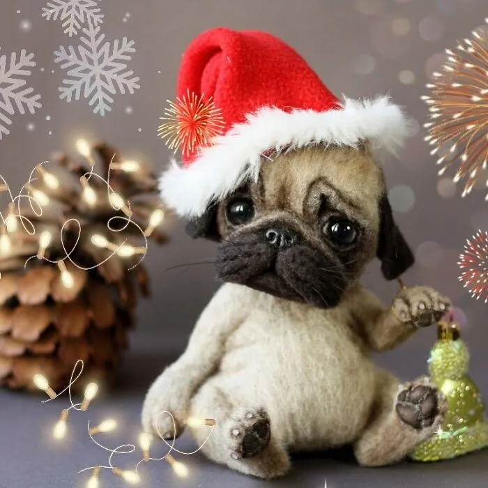41 Miniature Animal Sculptures From Wool Made By This Artist