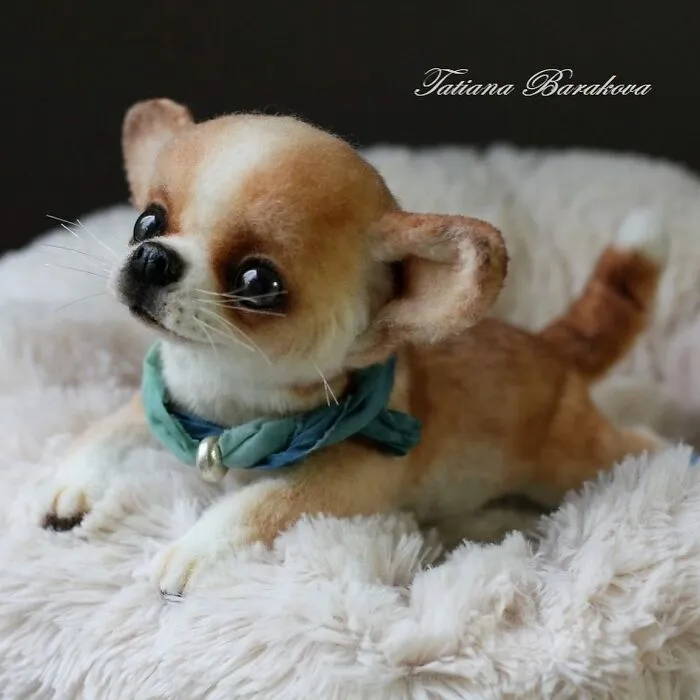 41 Miniature Animal Sculptures From Wool Made By This Artist