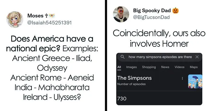Users Online Are Cracking Up At These 20 Answers After Someone Asked If America Has A “National Epic”