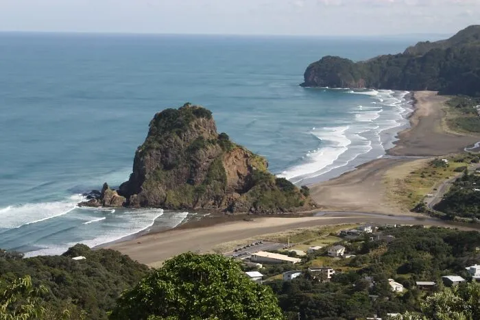 coast with a rock near the sea
