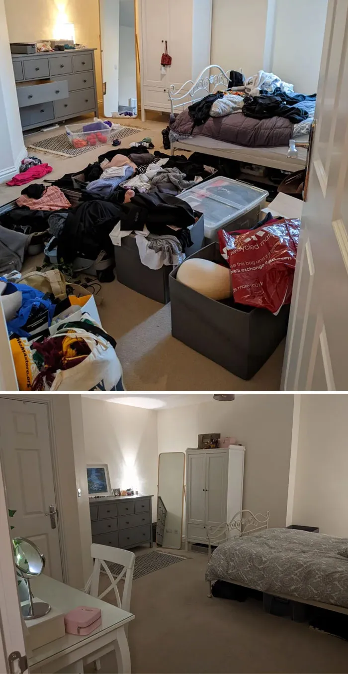 My Partner's And My Bedroom In Our First Place Together. Just Need To Add Pictures And Plants To This Room!