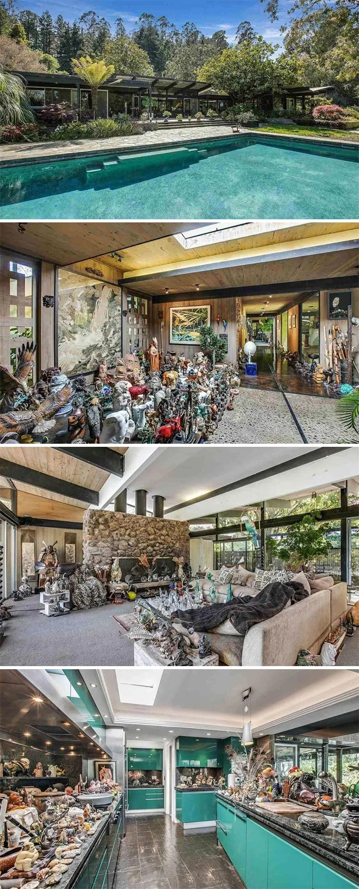 Esta casa es como esas obras de arte que simulan lo que es tener un ataque. Todo parece vagamente familiar, pero en realidad no puedes distinguir nada