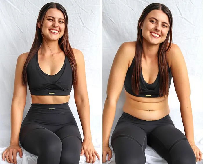 Esta chica muestra cómo luce su cuerpo sin poses ni ediciones