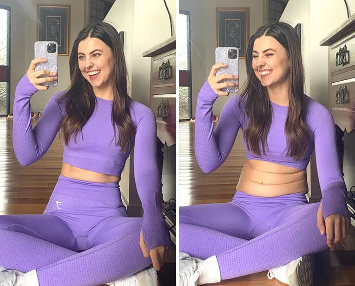 Esta chica muestra cómo luce su cuerpo sin poses ni ediciones