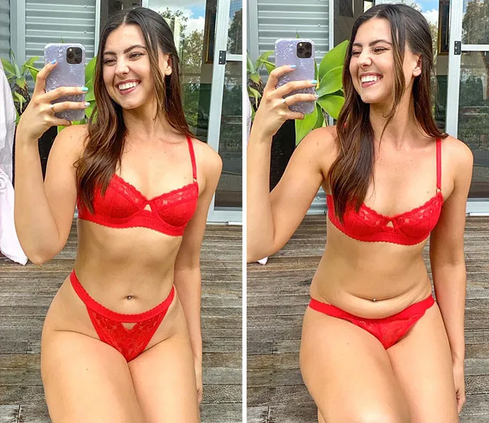 Esta chica muestra cómo luce su cuerpo sin poses ni ediciones