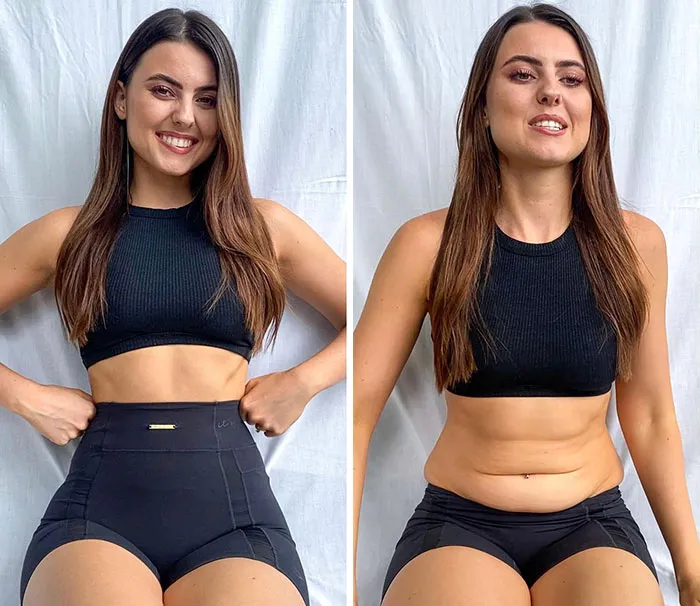Esta chica muestra cómo luce su cuerpo sin poses ni ediciones
