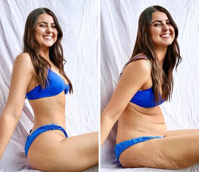 Esta chica muestra cómo luce su cuerpo sin poses ni ediciones