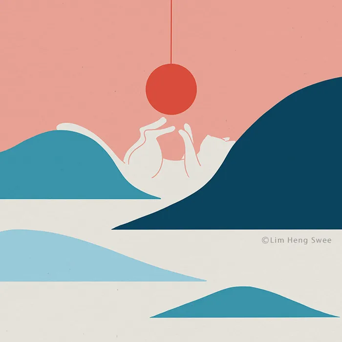 I Create Minimal Illustrations Featuring Cats Blended Into Landscapes And Other Scenes (40 New Pics)