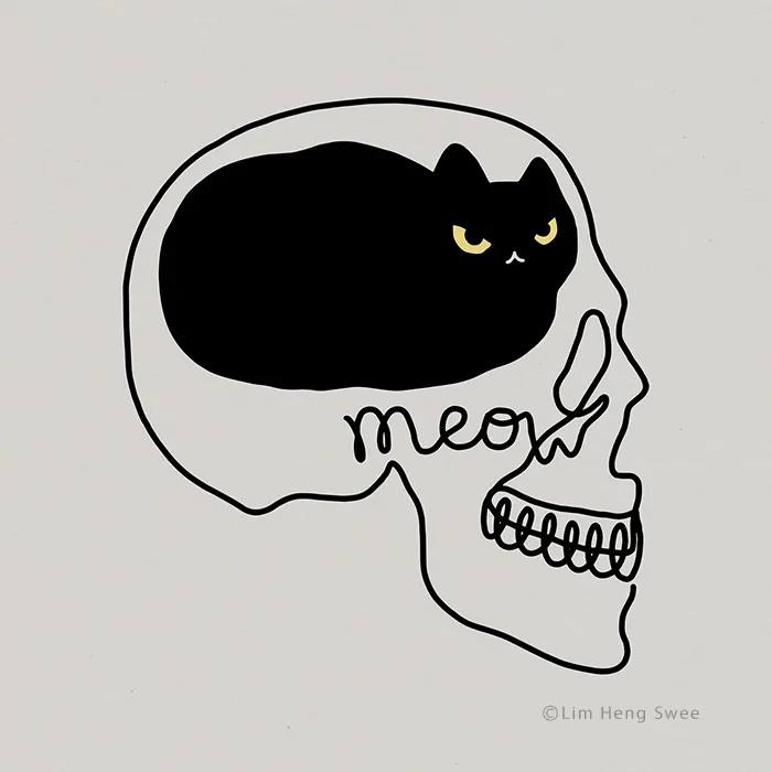 I Create Minimal Illustrations Featuring Cats Blended Into Landscapes And Other Scenes (40 New Pics)